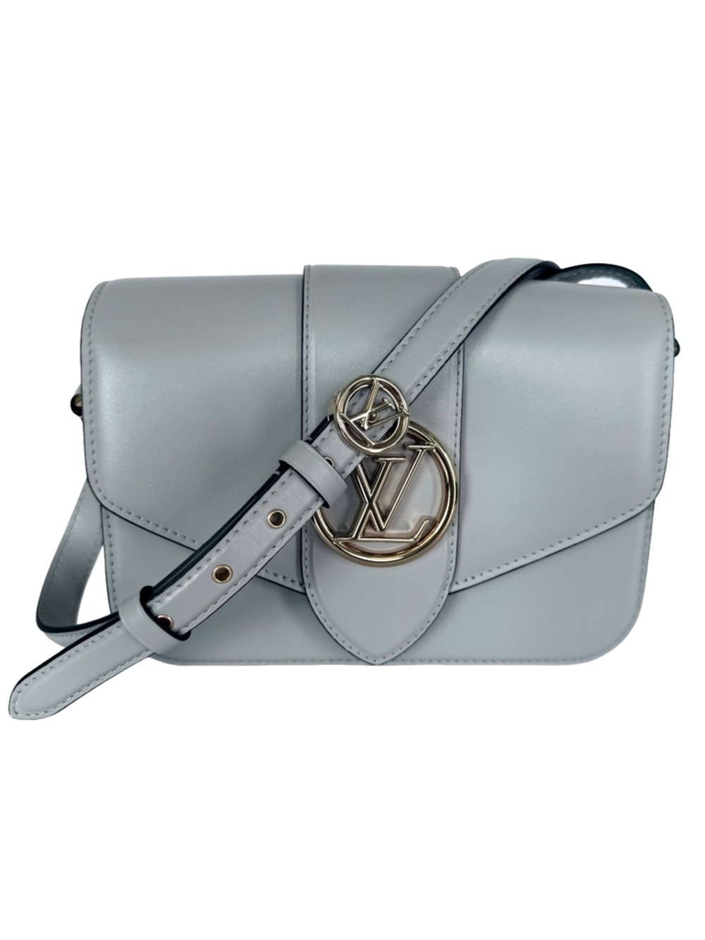 LOUIS VUITTON CALFSKIN GREY PONT 9